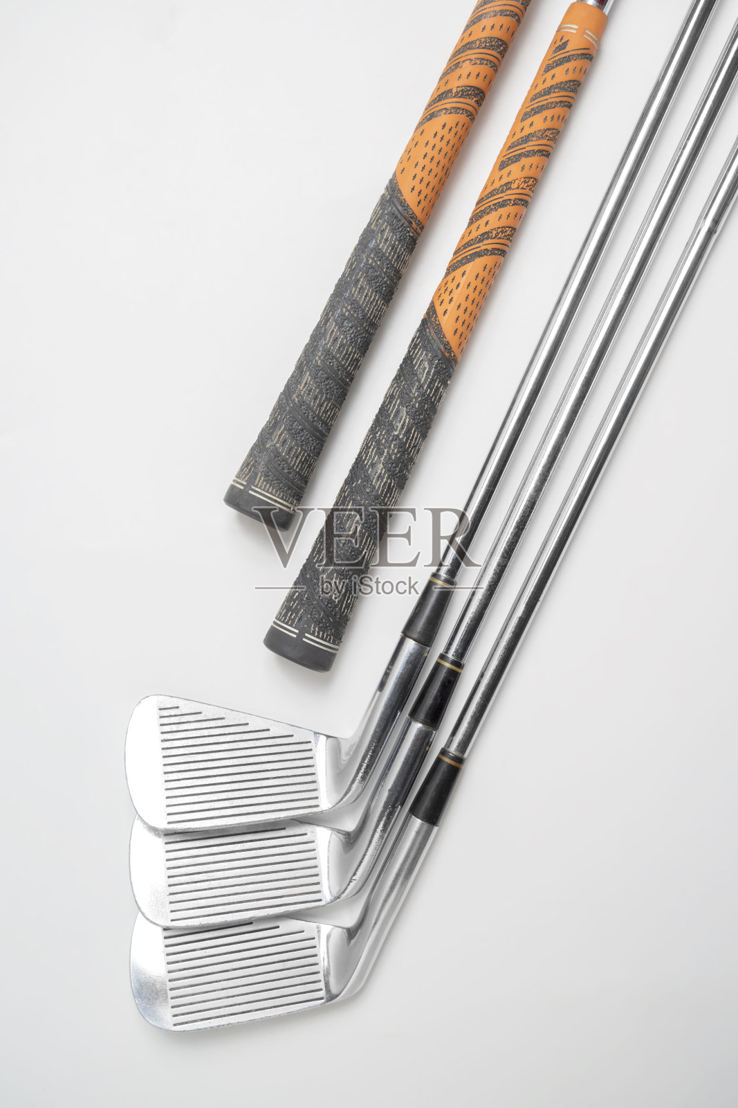 高尔夫球杆的特写镜头照片摄影图片