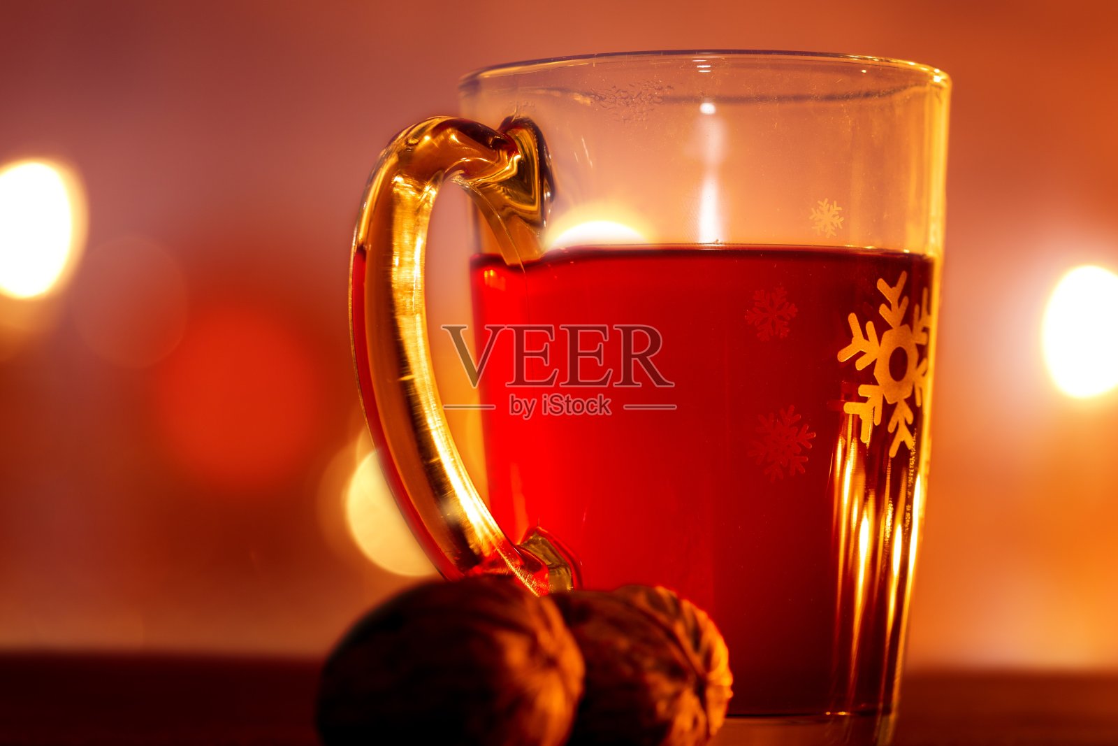 一杯热红酒的特写照片摄影图片