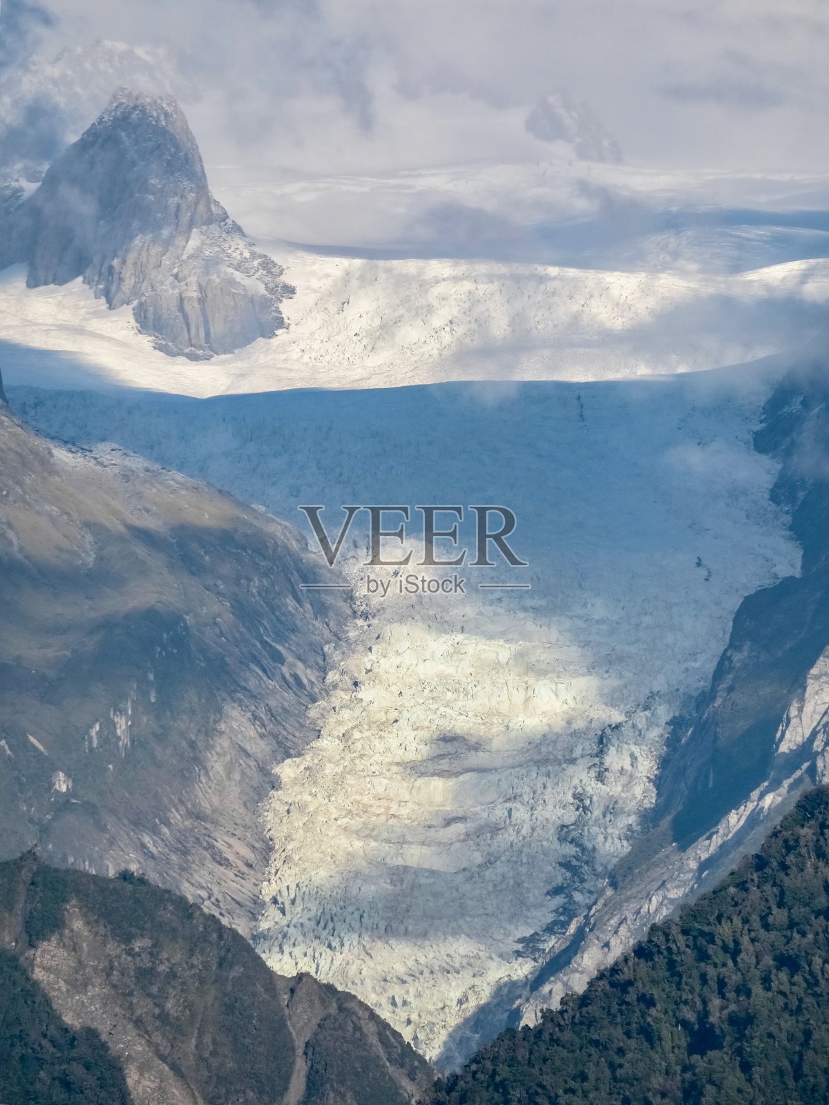 雄伟的狐狸冰川照片摄影图片