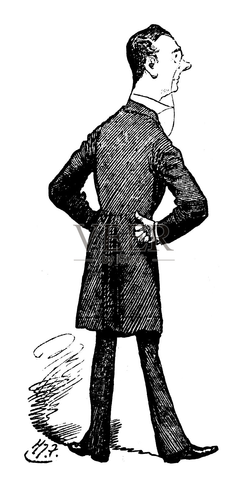 英国讽刺漫画插画图片素材