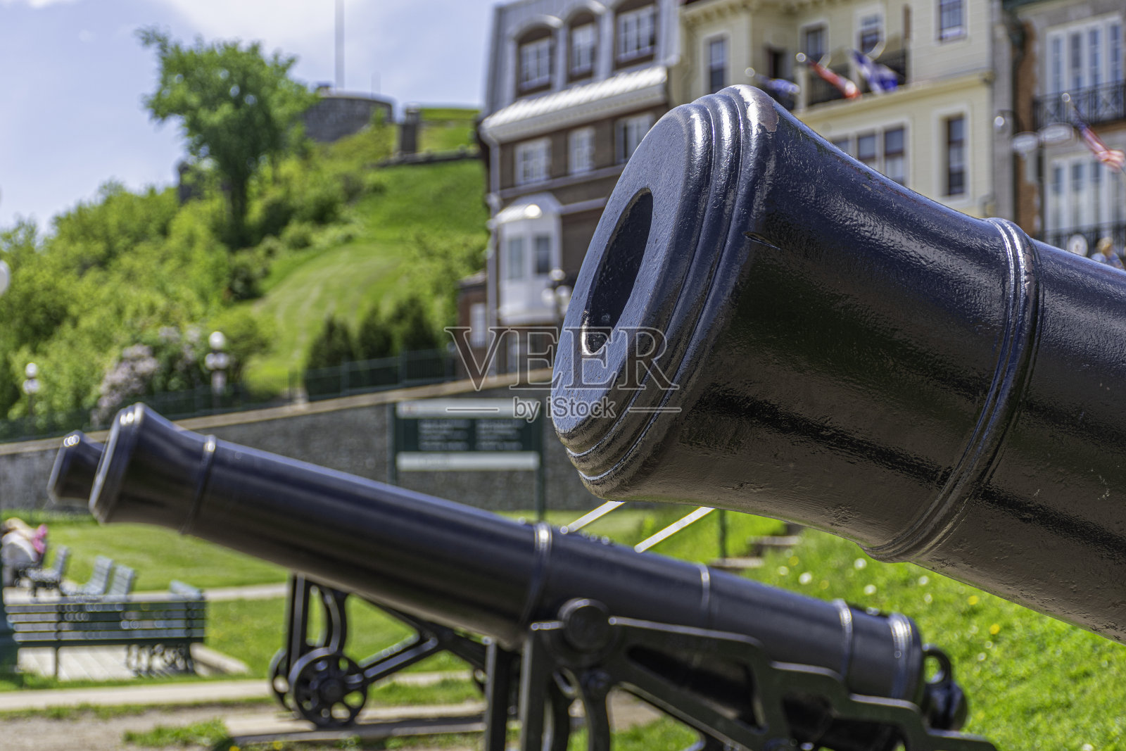 魁北克城大炮照片摄影图片