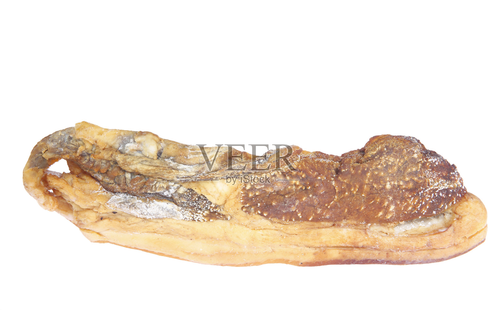 白底腌肉照片摄影图片