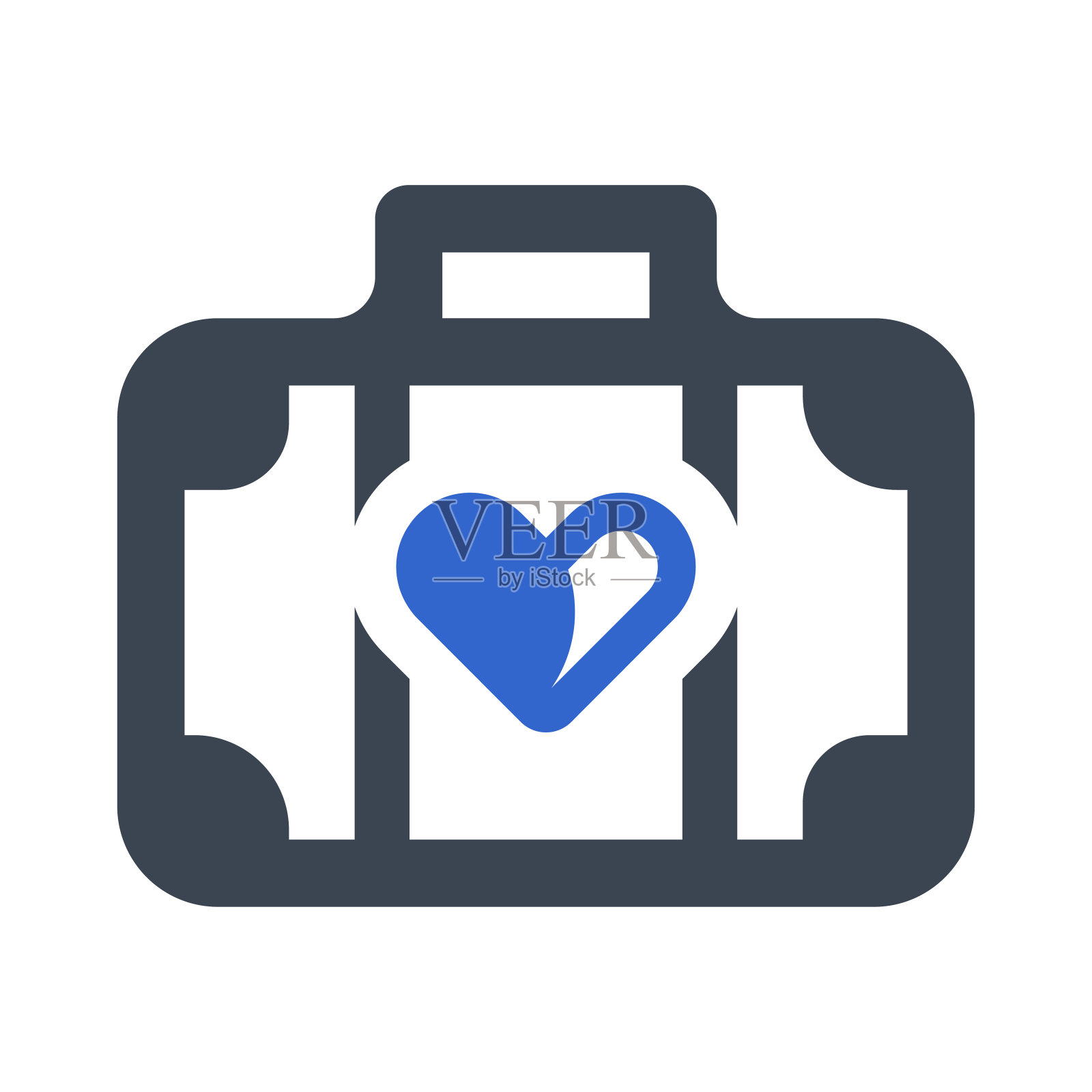 婚礼行李图标插画图片素材