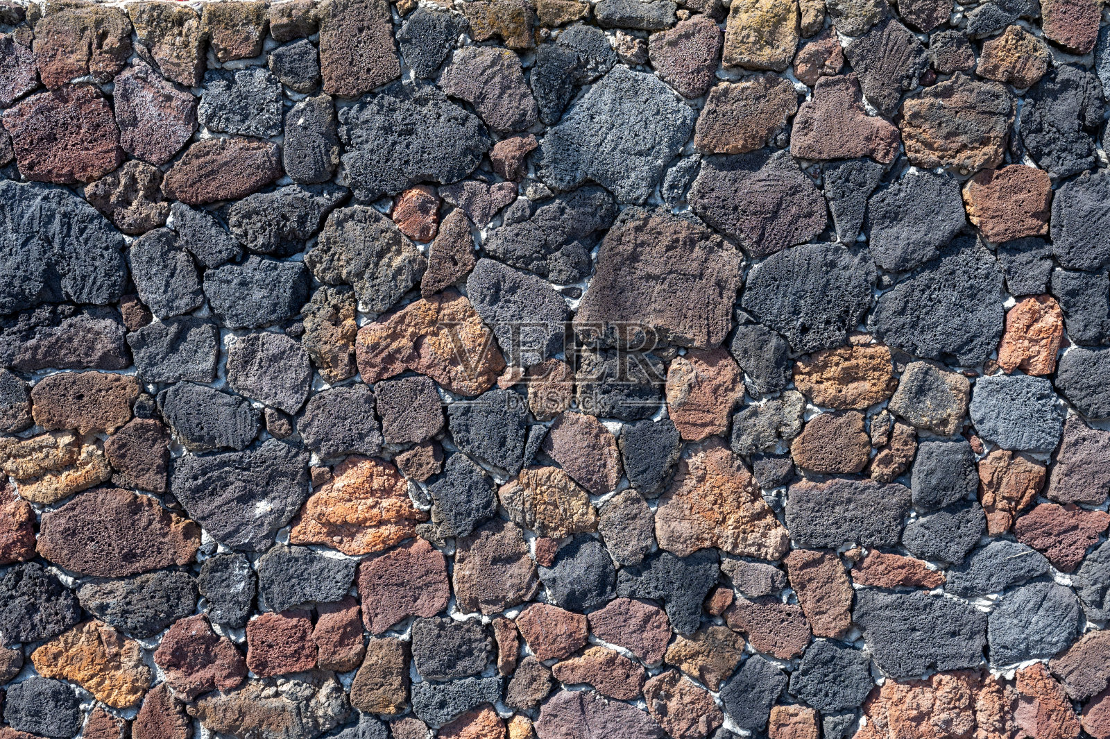 火山石墙照片摄影图片