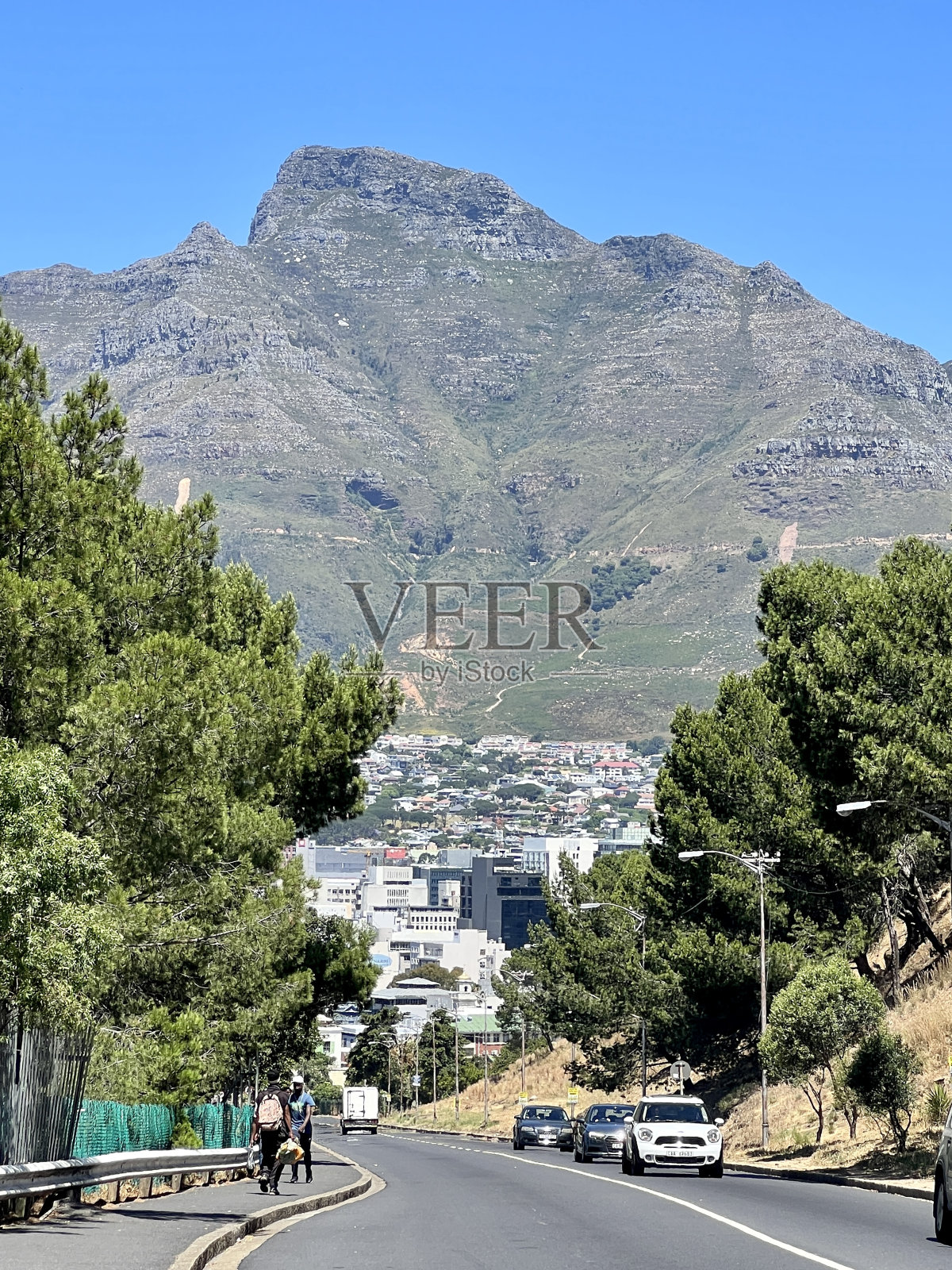 南非开普敦道路上的交通照片摄影图片