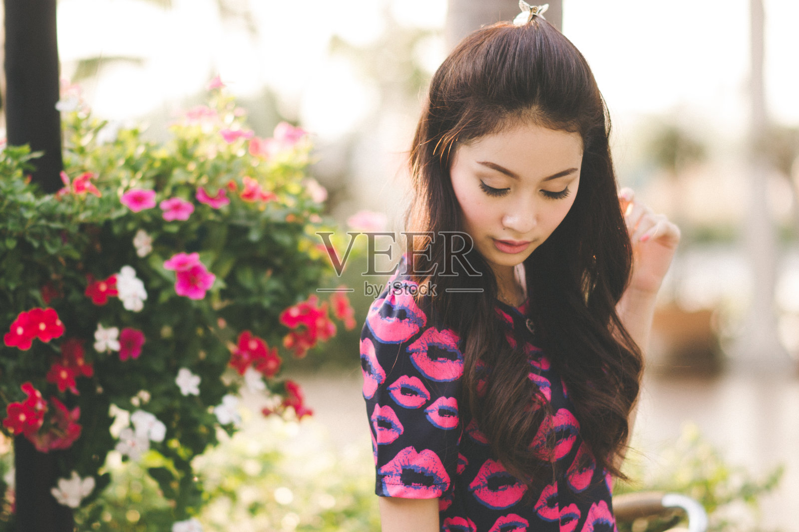 可爱的泰国女士照片摄影图片