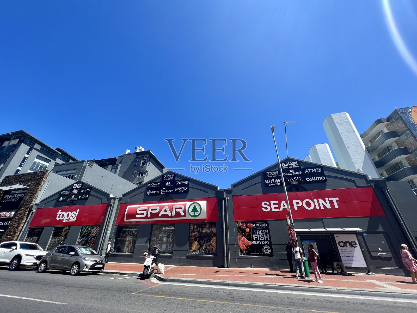 南非开普敦绿点的商店和企业照片摄影图片