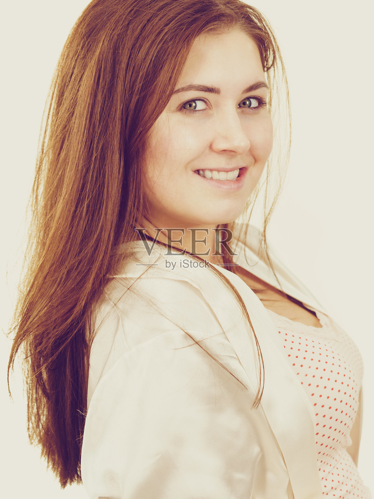 素颜女孩照片摄影图片