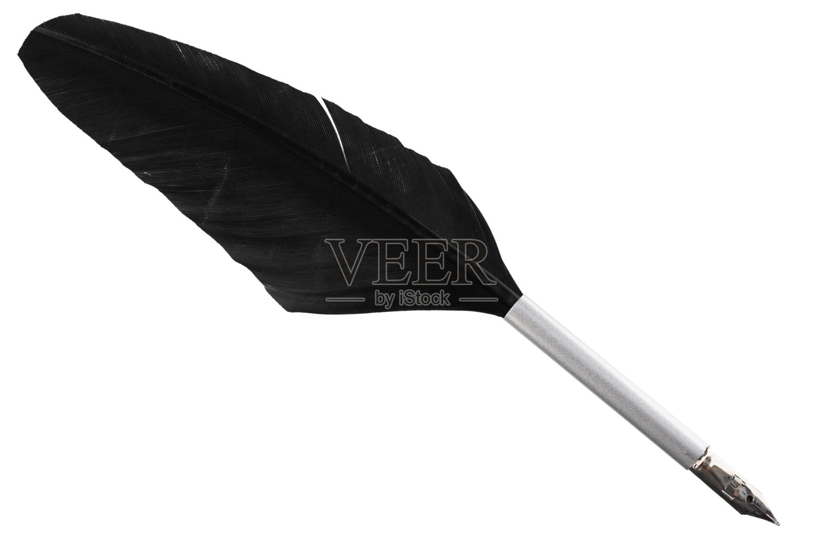 复古黑色羽毛笔照片摄影图片