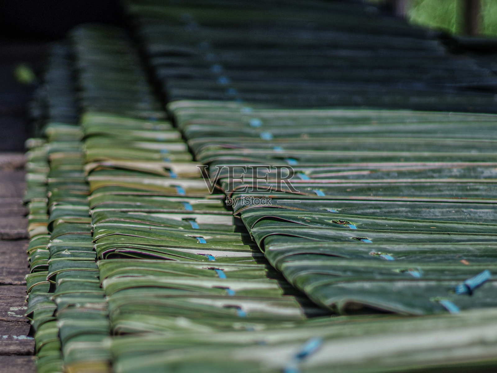 编织棕榈叶照片摄影图片