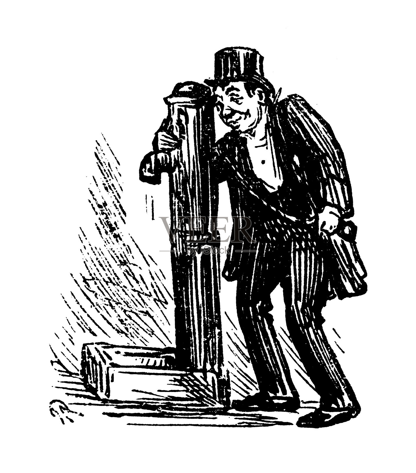 英国讽刺漫画插画图片素材