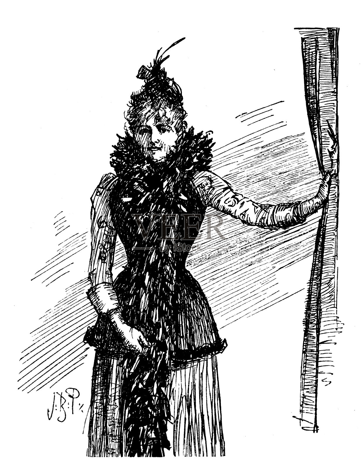 英国讽刺漫画插画图片素材