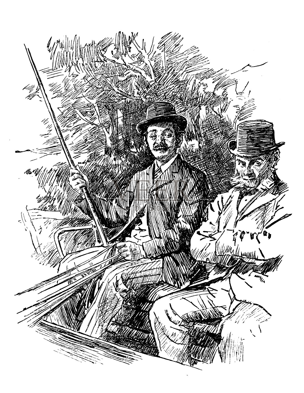 英国讽刺漫画插画图片素材