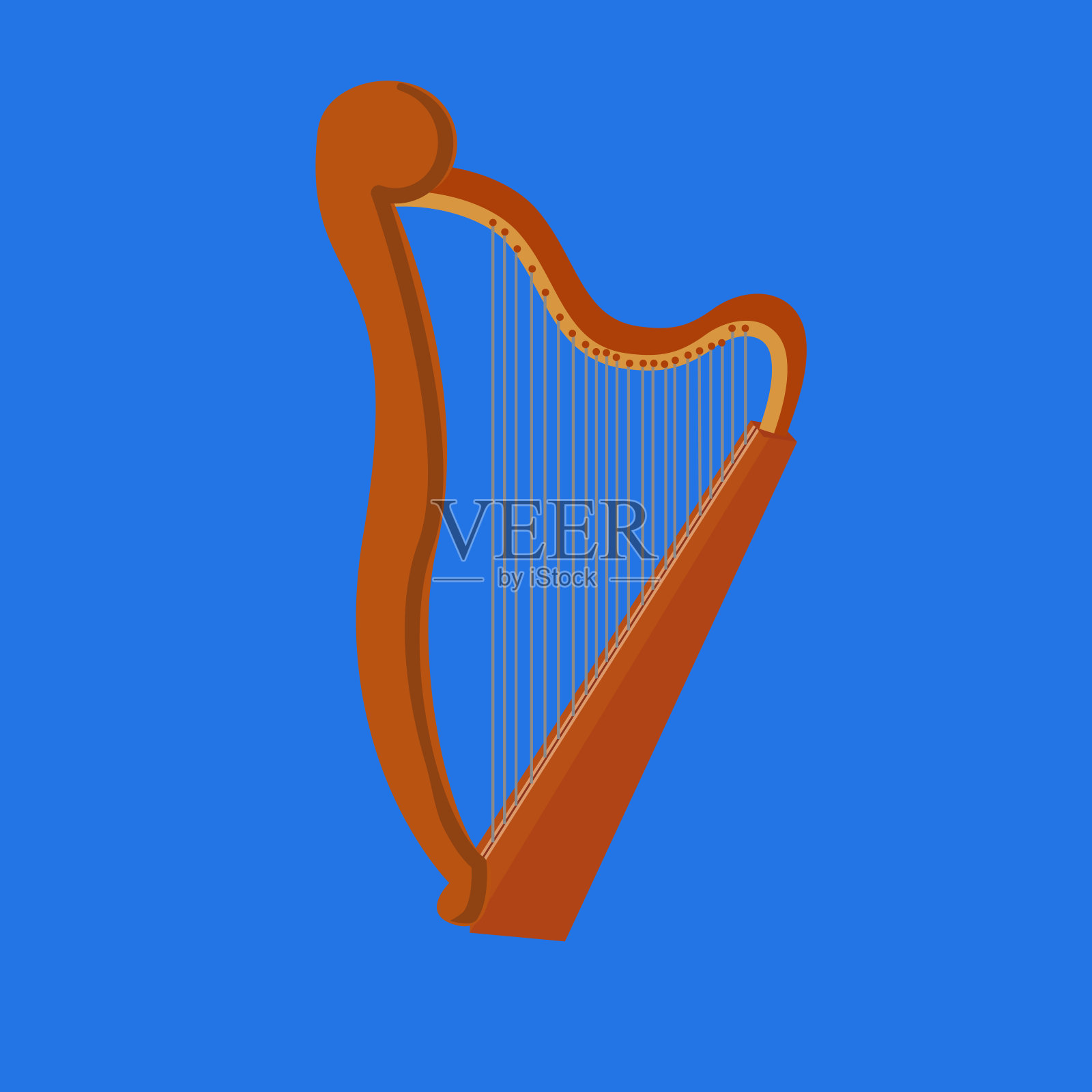 琴乐器插画图片素材