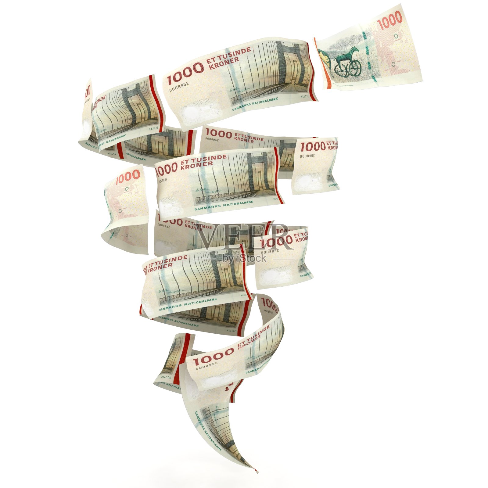 丹麦克朗贬值货币金融危机照片摄影图片