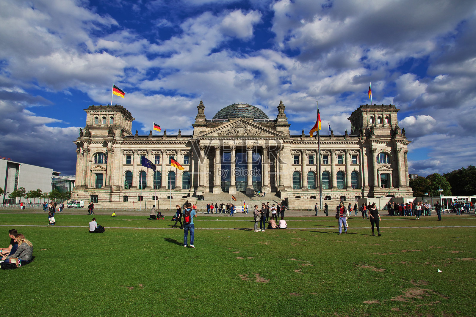 德国柏林的国会大厦照片摄影图片