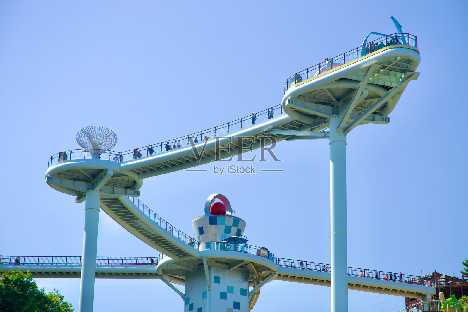 Dojebigol天空谷的高架人行道照片摄影图片