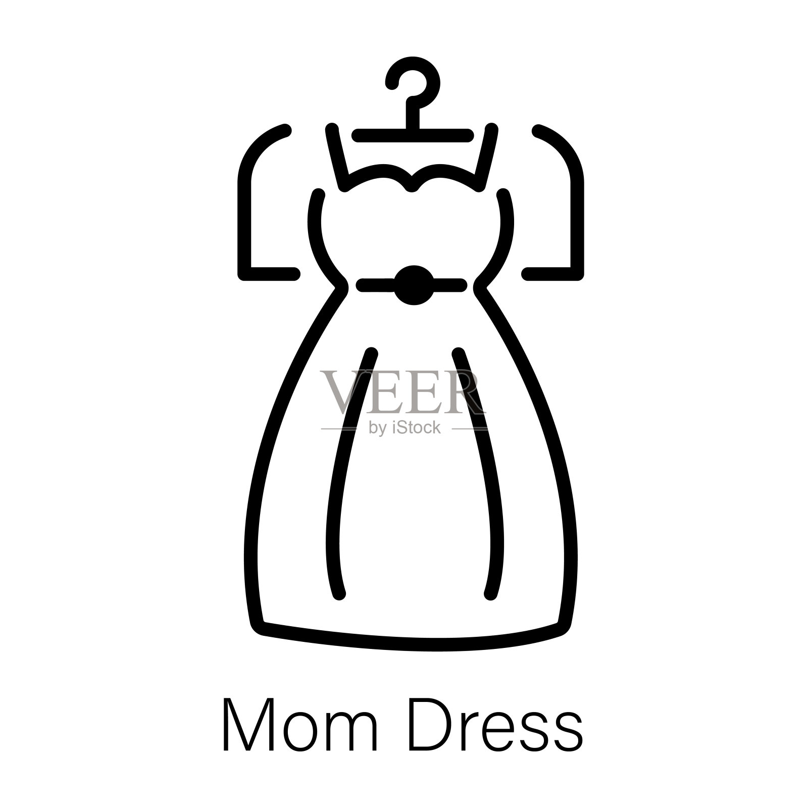 妈妈的衣服插画图片素材