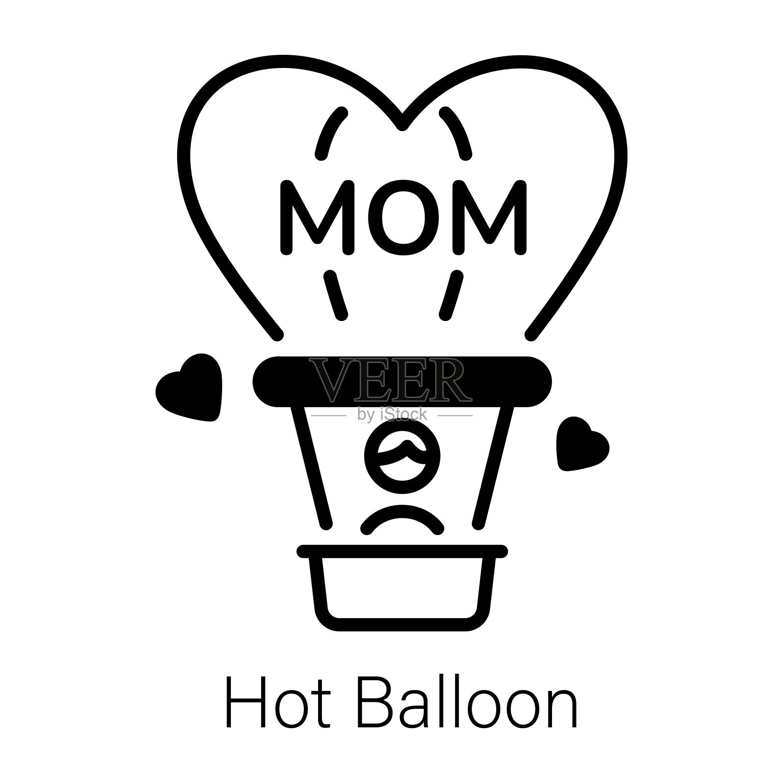 热气球插画图片素材