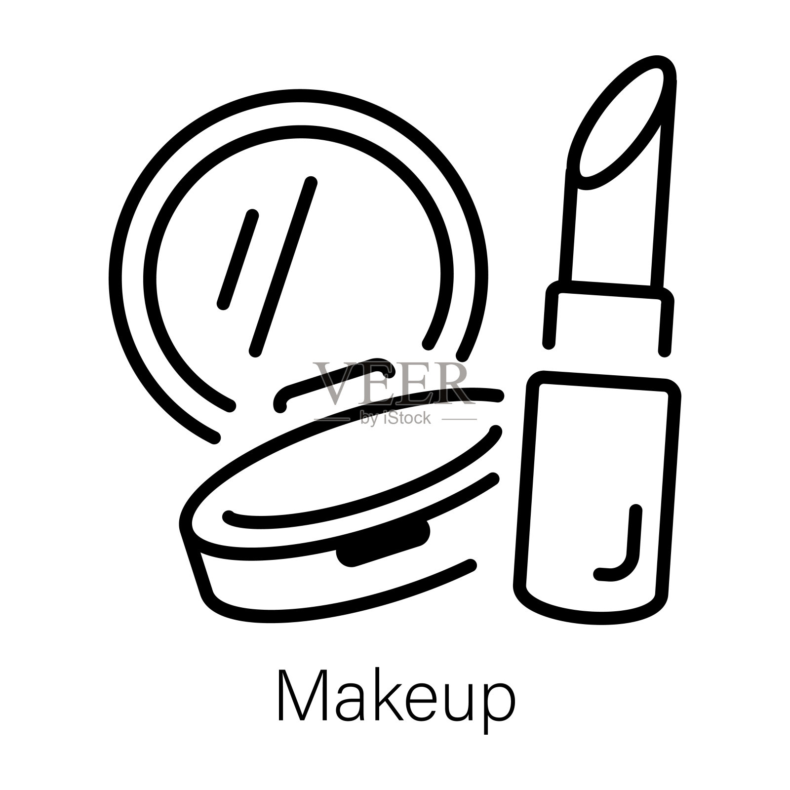 化妆插画图片素材