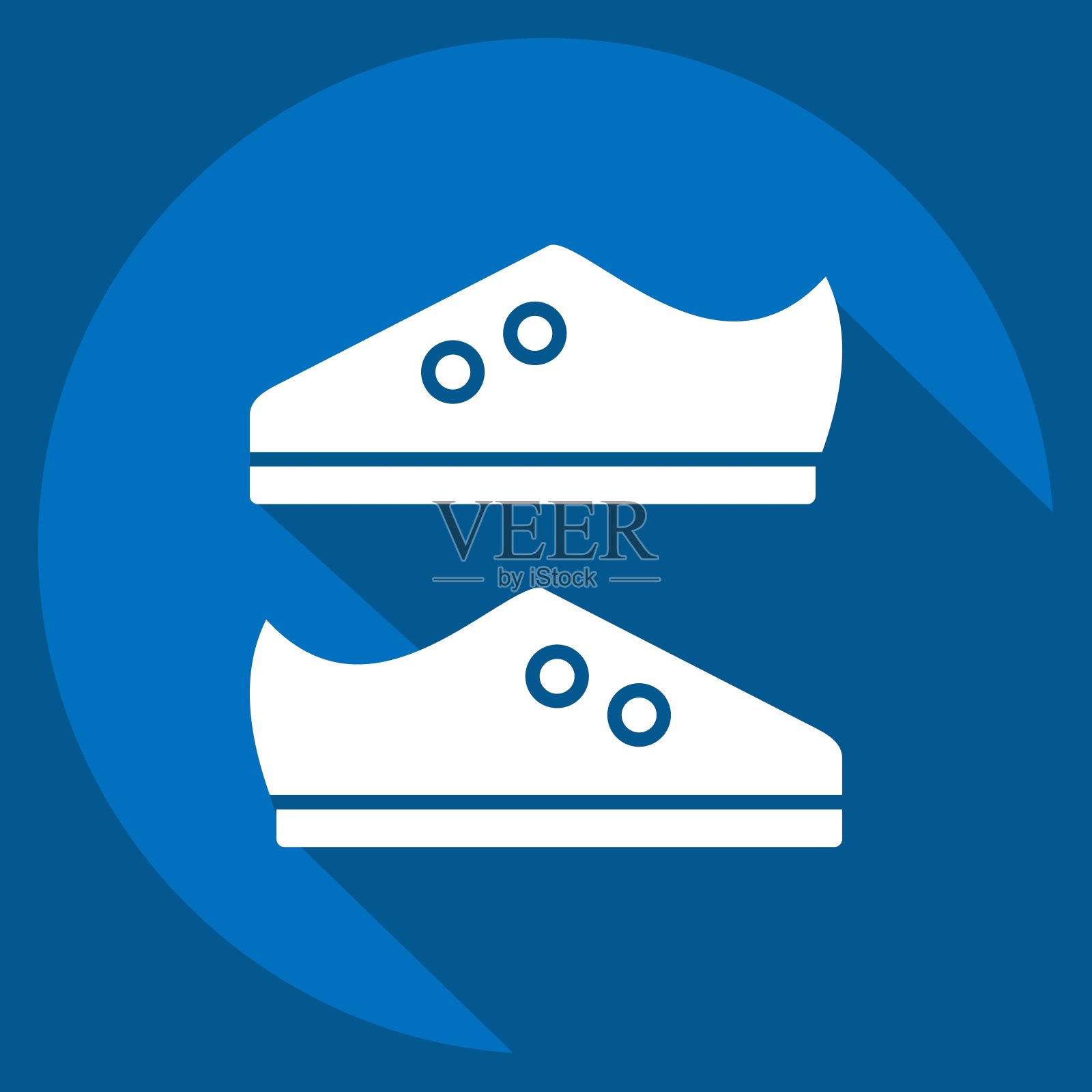 图标的靴子。与橄榄球有关的标志。长影式。简单的设计说明插画图片素材