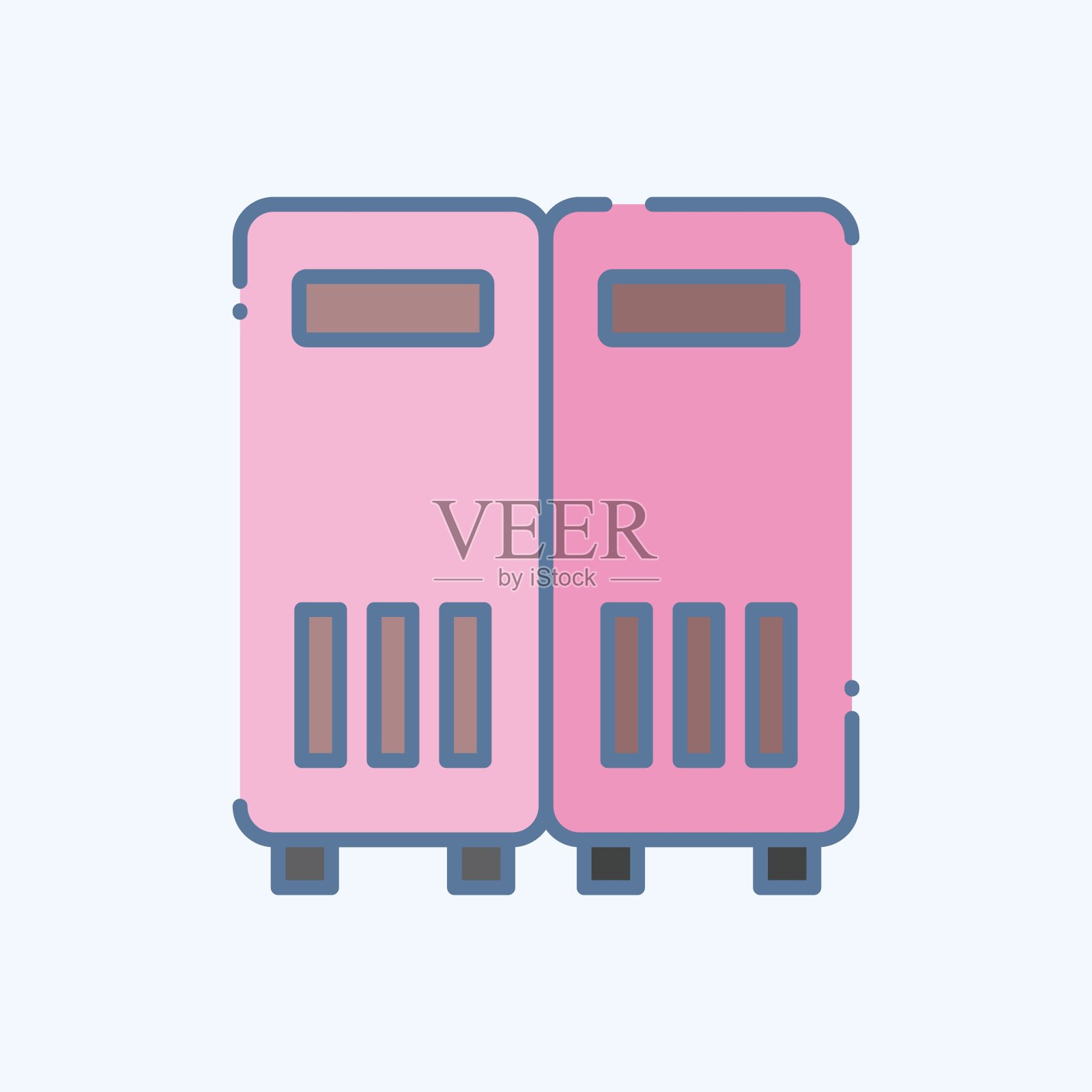 图标储物柜。与橄榄球有关的标志。涂鸦风格。简单的设计说明插画图片素材