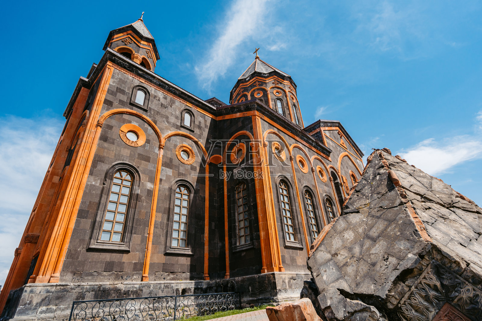 亚美尼亚Gyumri的圣救主教堂照片摄影图片