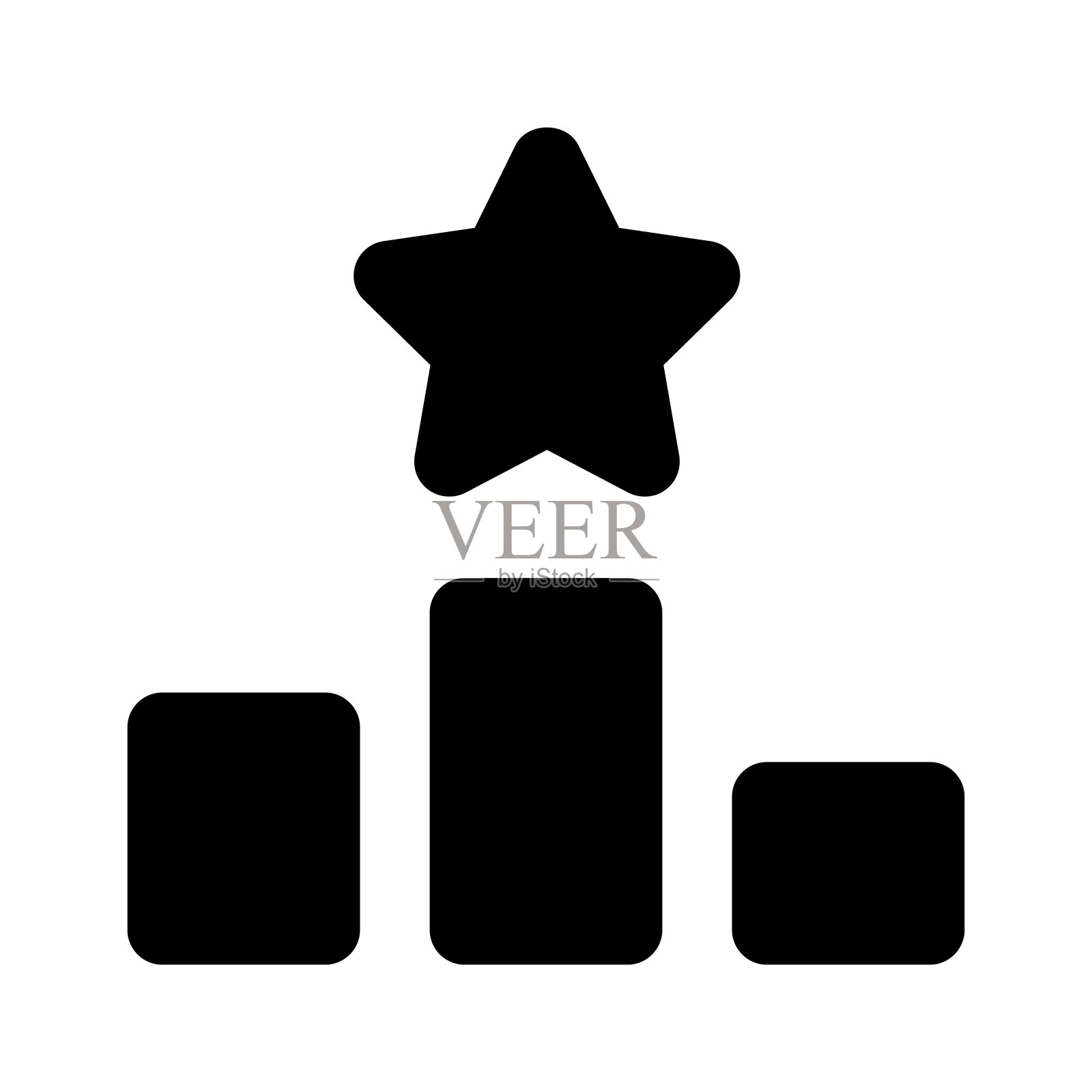 看看这个惊人的现代风格排名图标。插画图片素材