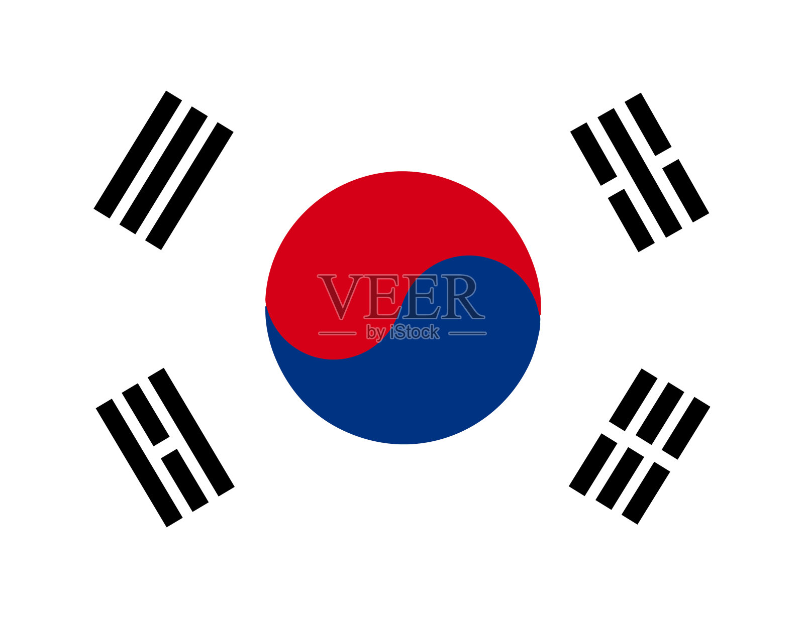 韩国国旗插图插画图片素材