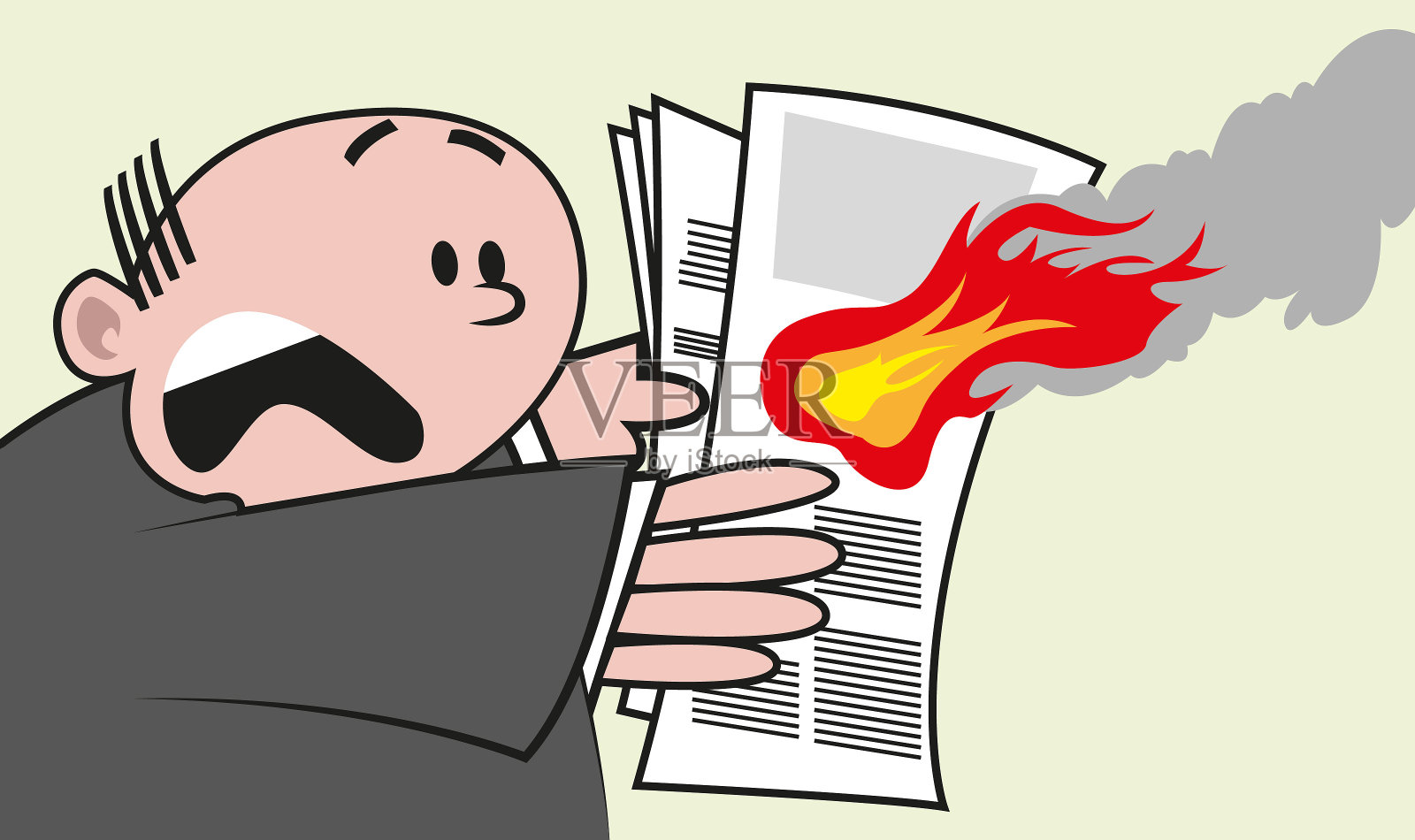 坏消息插画图片素材