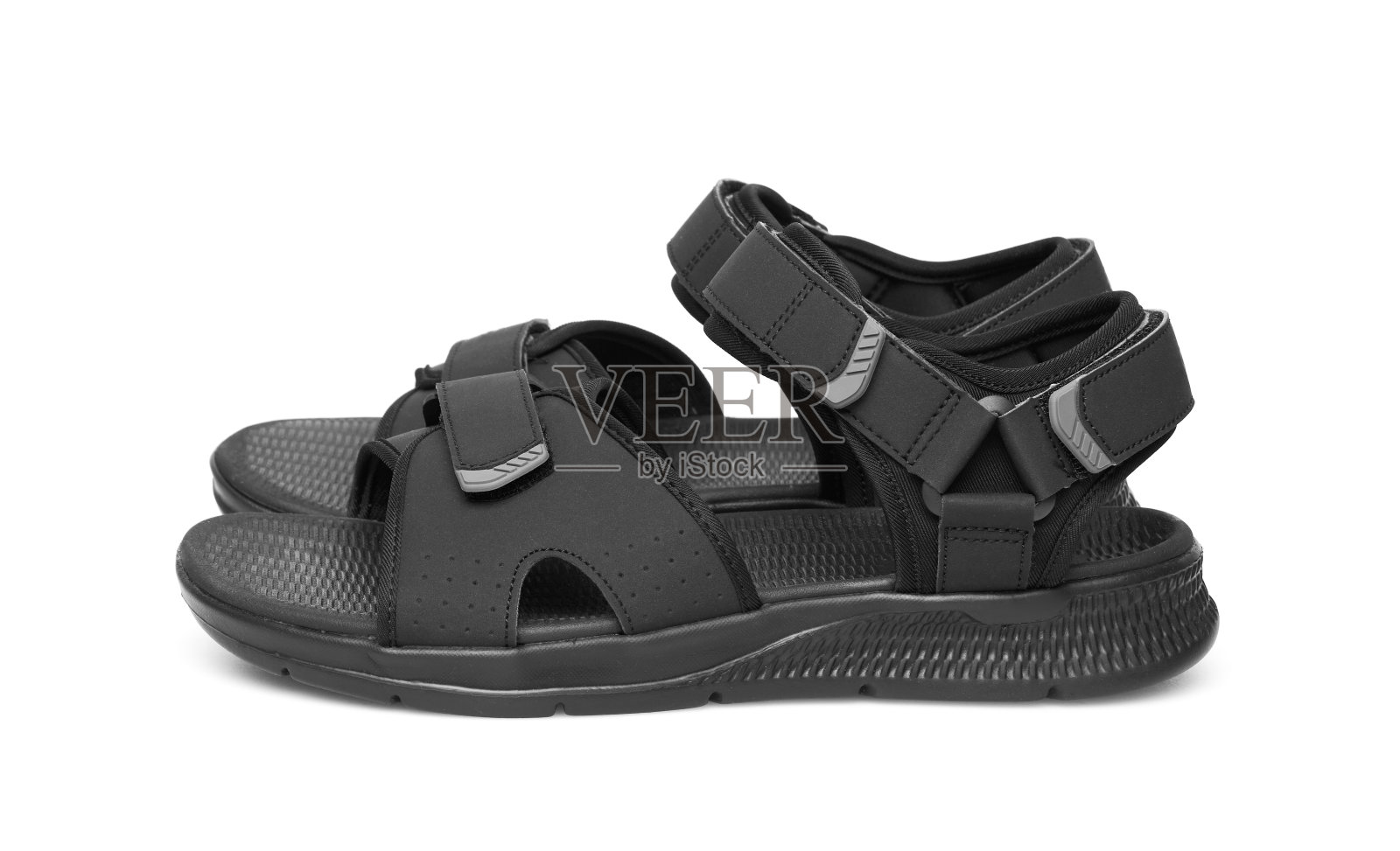 白底凉鞋照片摄影图片