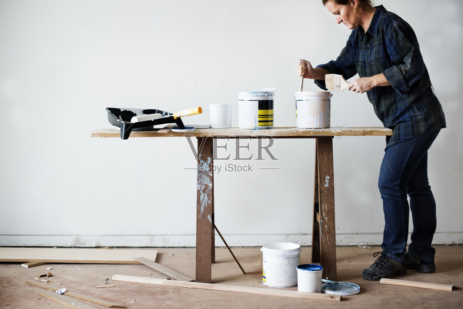 室内装修室内油漆照片摄影图片