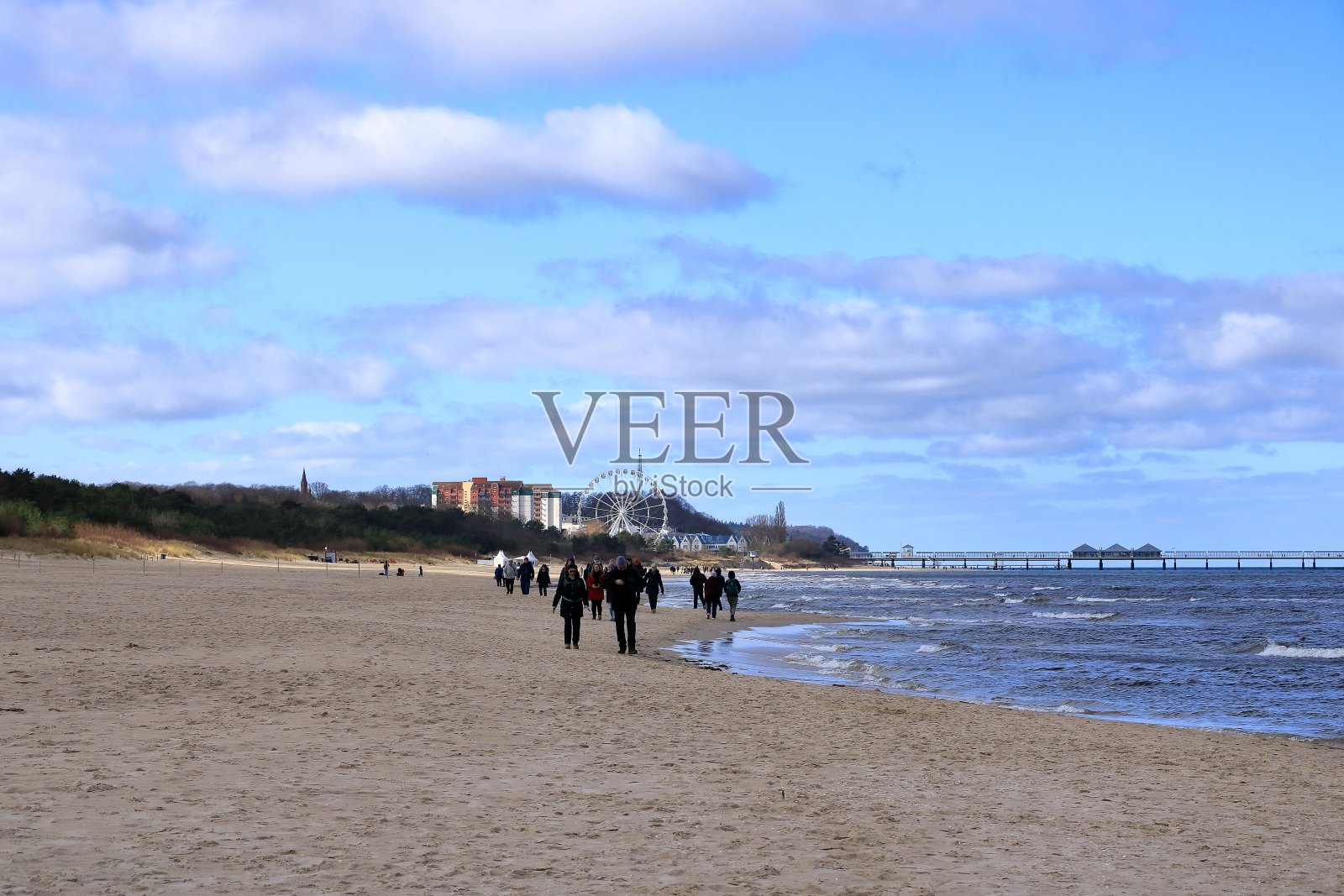 德国北部波罗的海的海滩照片摄影图片