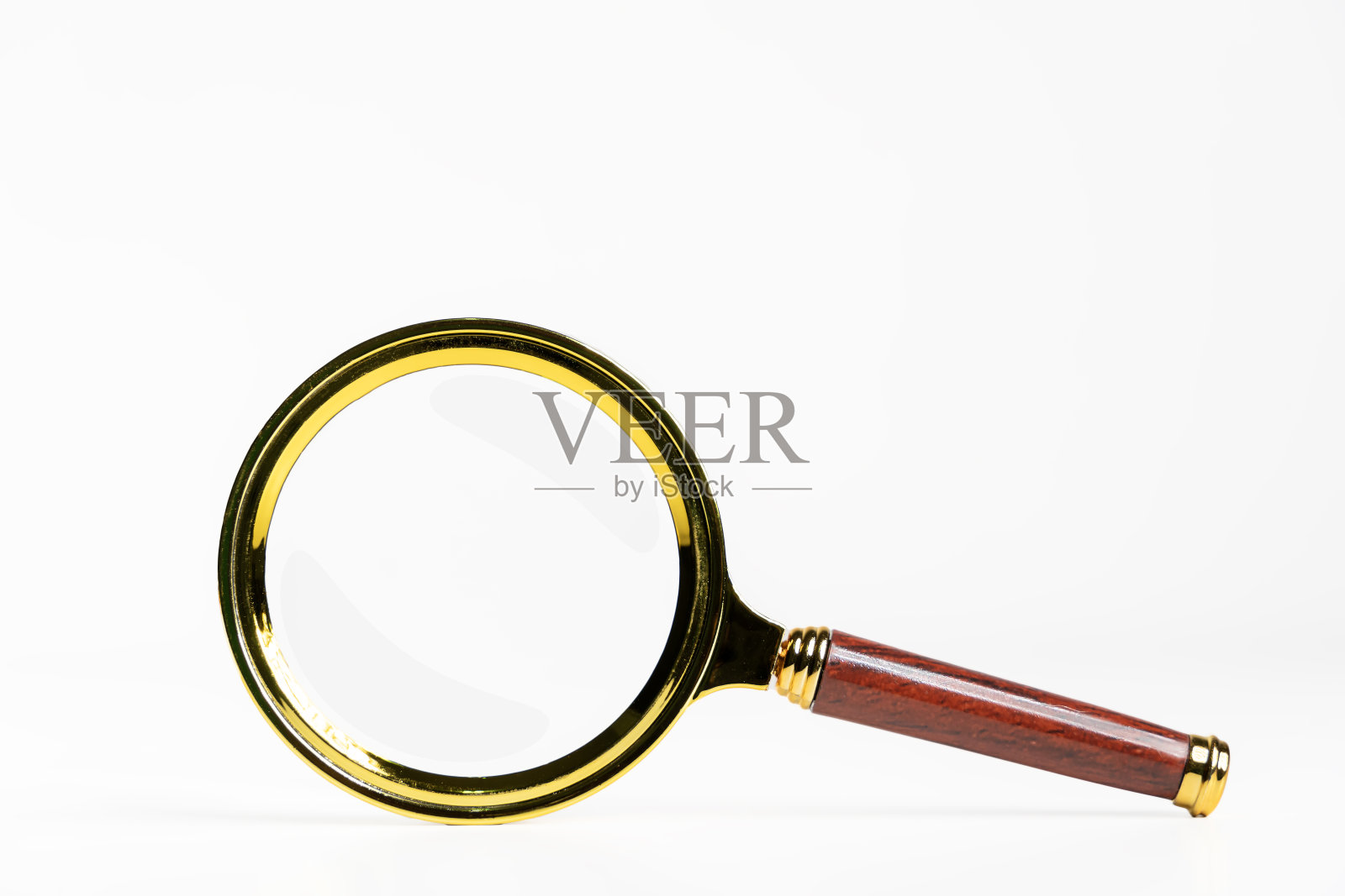 放大镜隔离。照片摄影图片