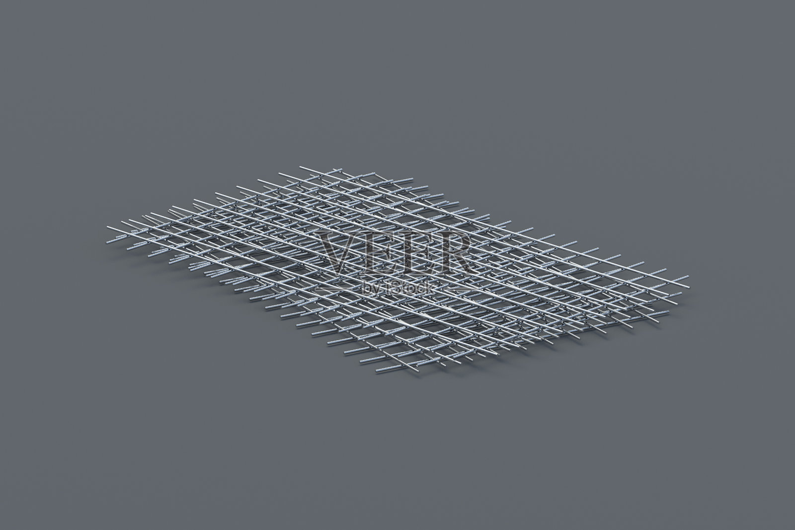 堆的金属网格混凝土装甲黑色背景。强化钢筋。施工技术。钢丝网。工业设备。三维渲染照片摄影图片