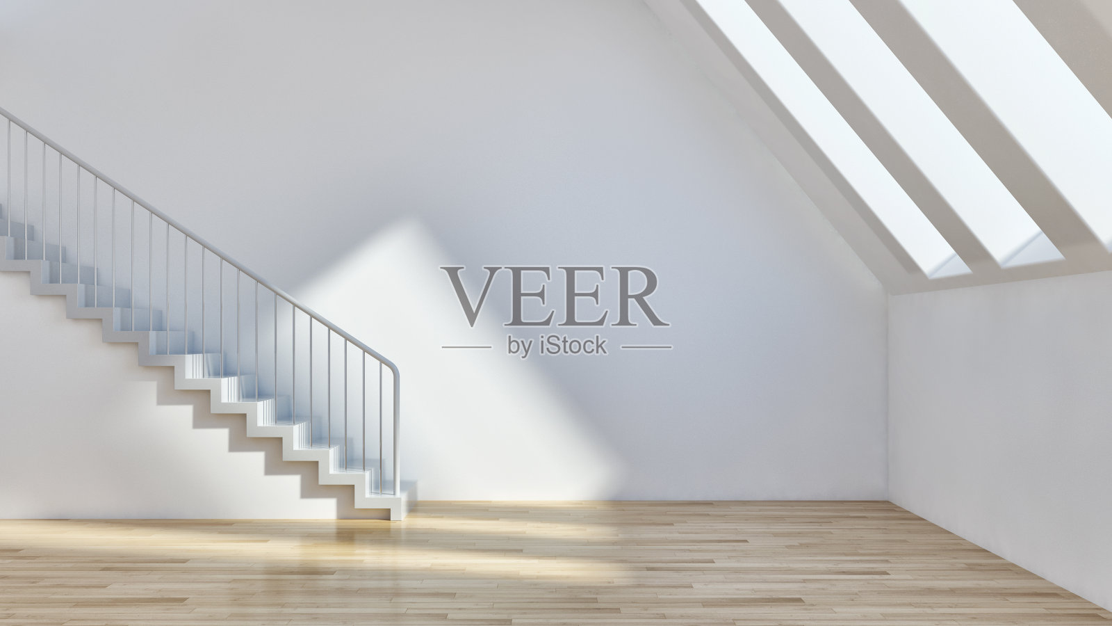 大型豪华现代明亮内饰客厅模型插图3D渲染图像照片摄影图片