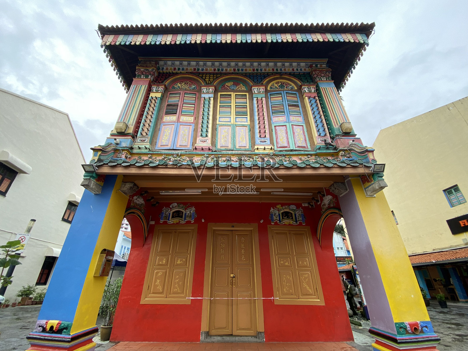 新加坡-小印度-新加坡最丰富多彩的房子照片摄影图片