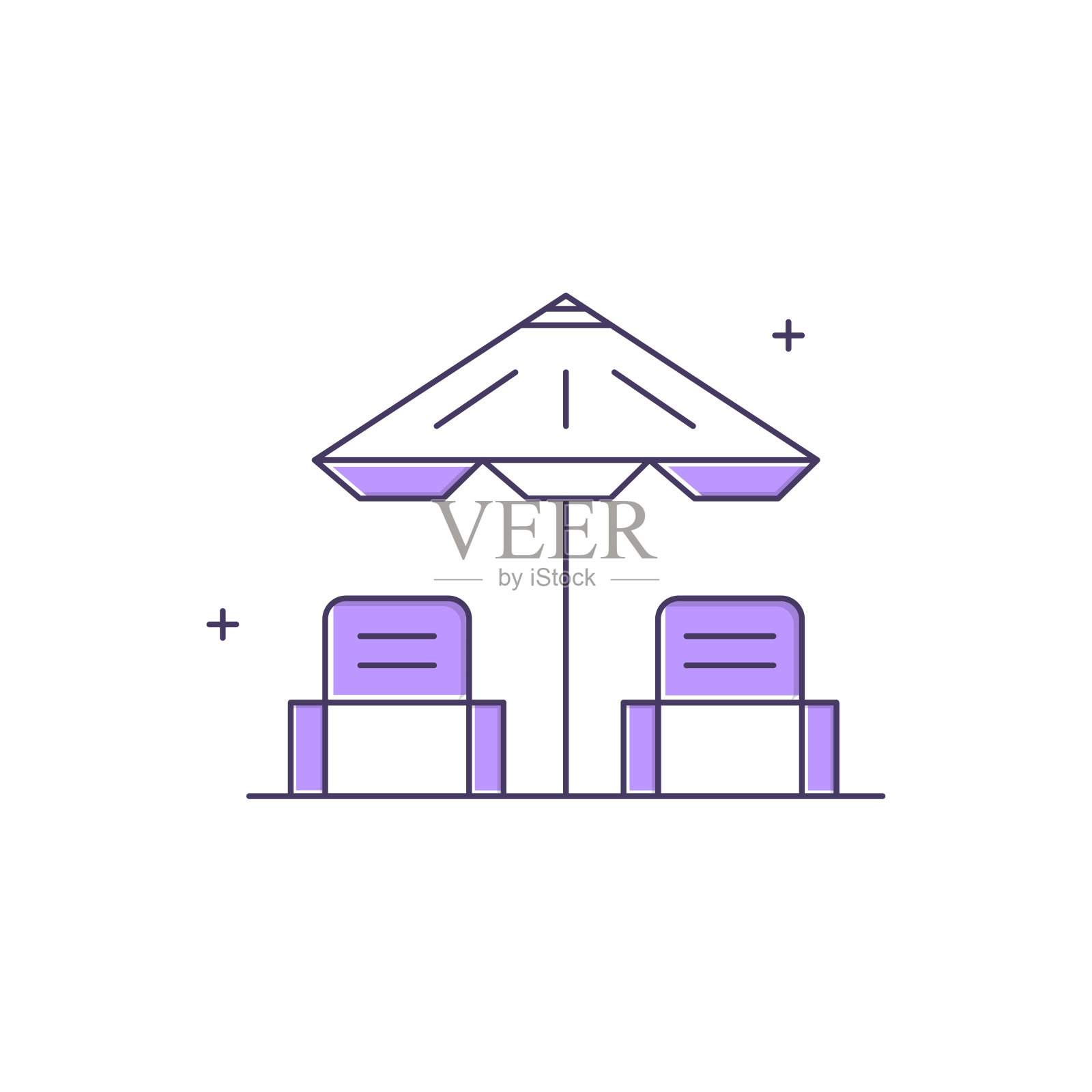 采购产品海滩，海边，海岸，沙滩伞，沙堡，沙滩球，贝壳，日光浴，沙滩椅矢量插图图标设计插画图片素材