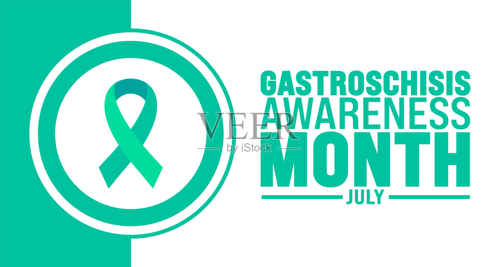 七月是腹裂意识月背景模板。节日的概念。用于背景，横幅，标语牌，卡片和海报设计模板，文字铭文和标准颜色。向量插画图片素材