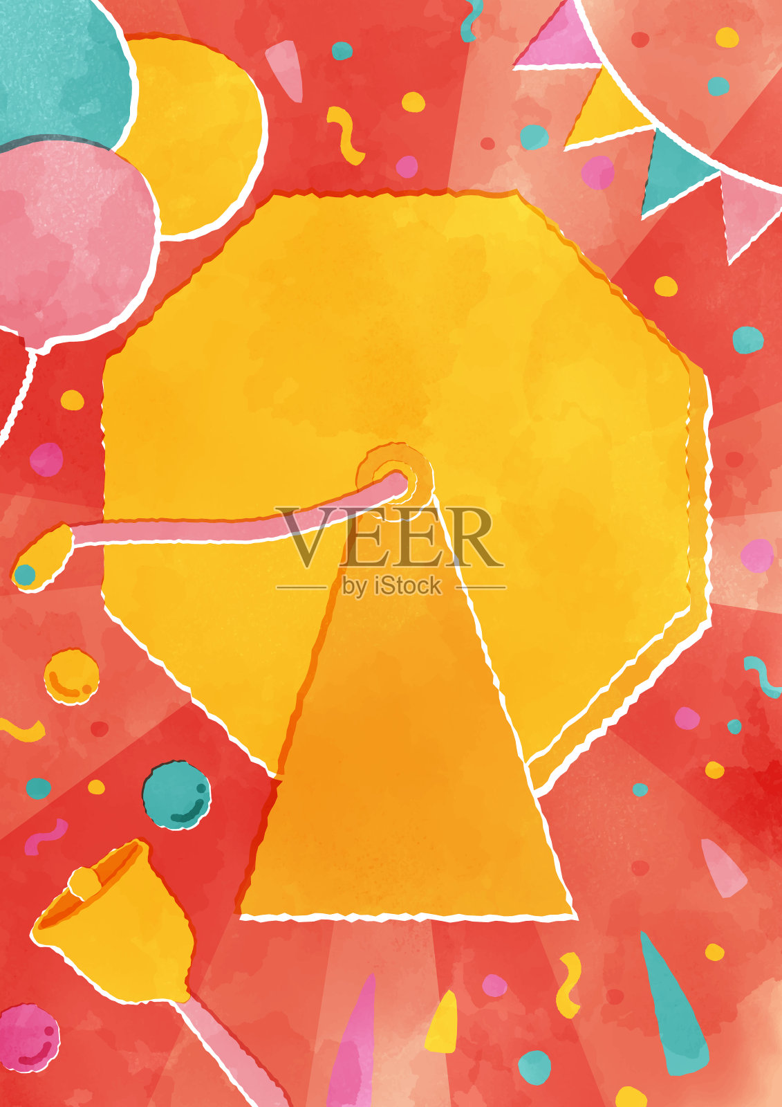 水彩触摸背景模板为彩券彩票插画图片素材