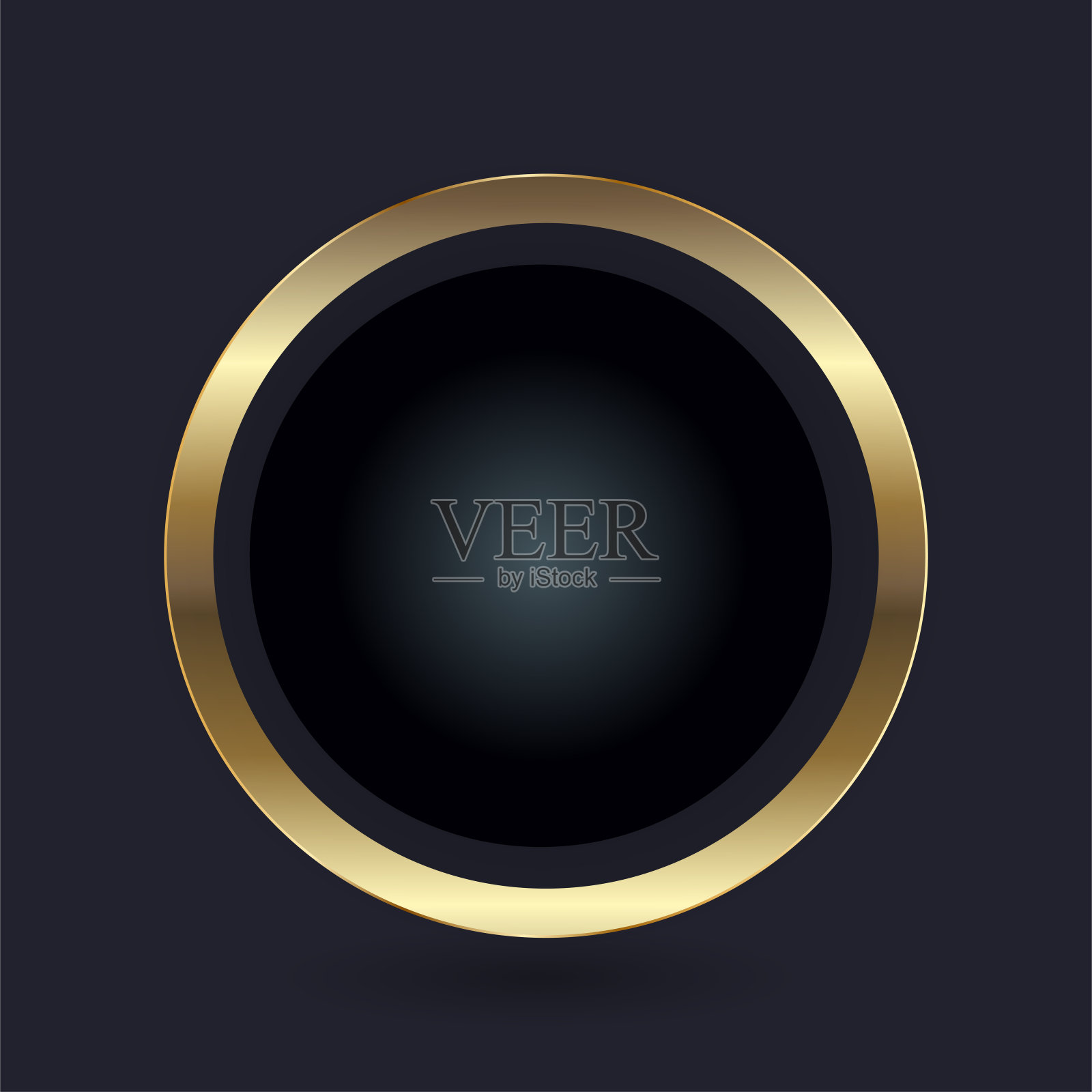 一个豪华的信息图表模板，金色的黑色，流程图数据可视化为抽象的背景。高级按钮矢量，插图设计用于商业插画图片素材