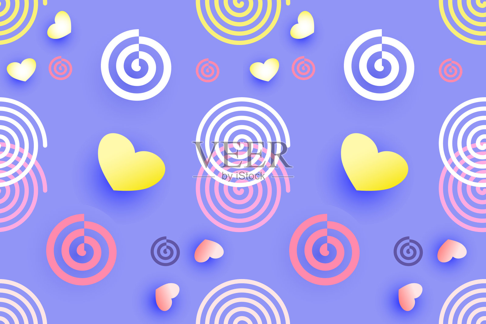 壁纸，款式可爱，色彩鲜艳，图案美观，用于地毯，墙面，瓷砖，毯子，窗帘等。插画图片素材