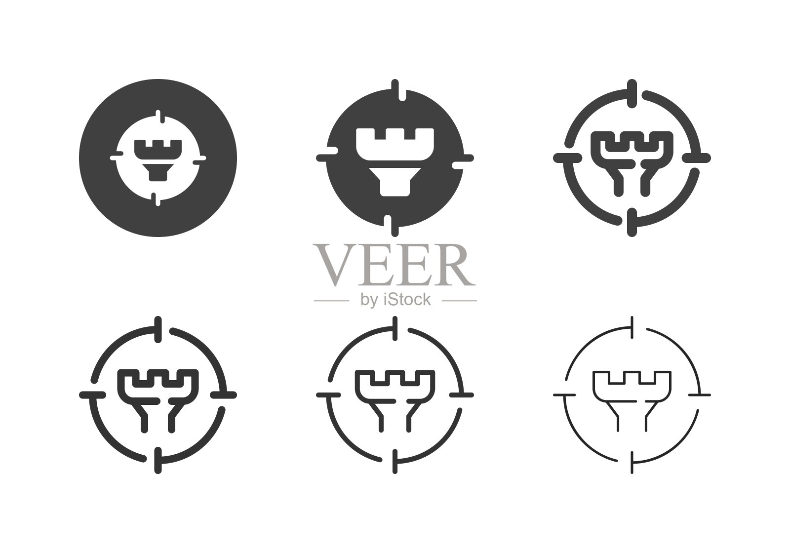 策略目标图标-多系列插画图片素材