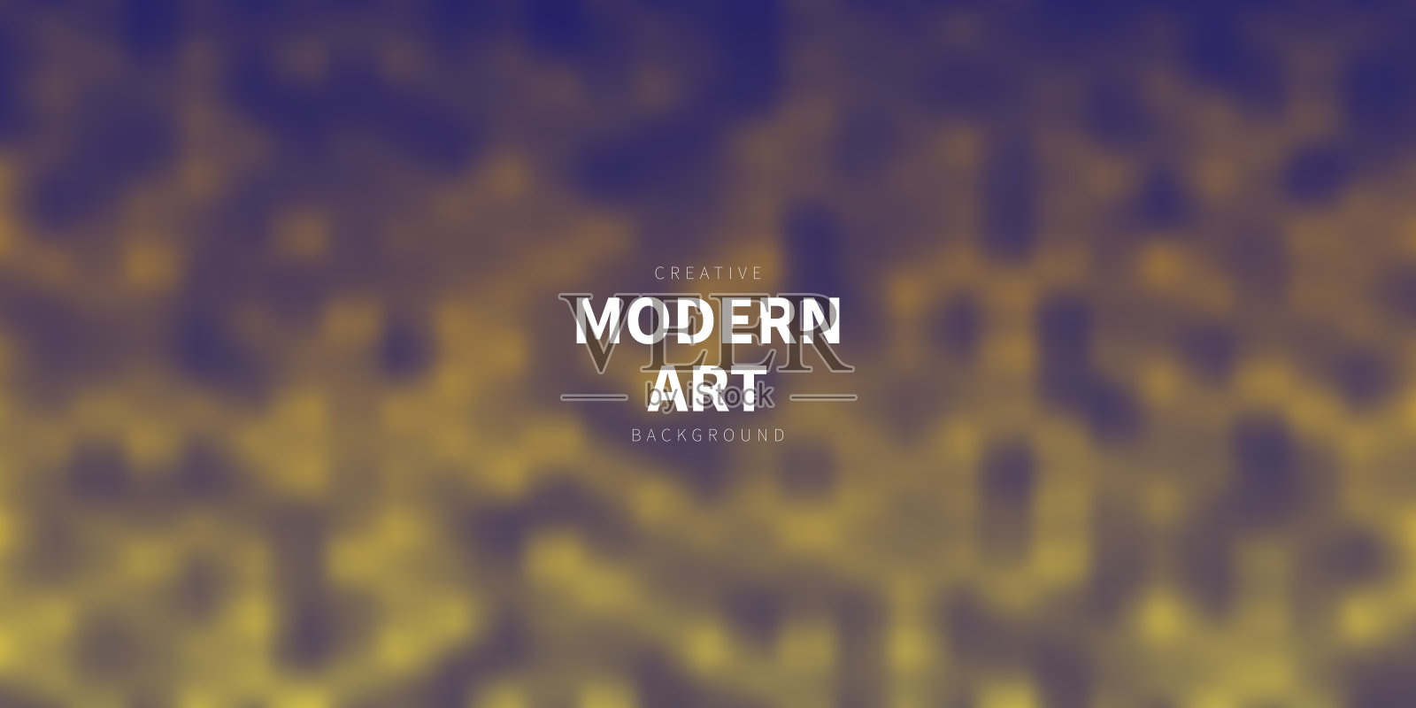 橙色抽象背景与模糊马赛克插画图片素材