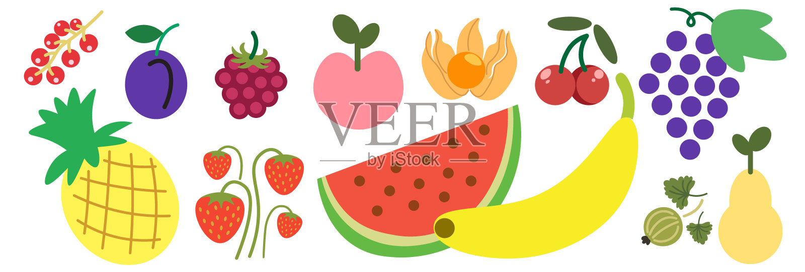 setsfruits插画图片素材