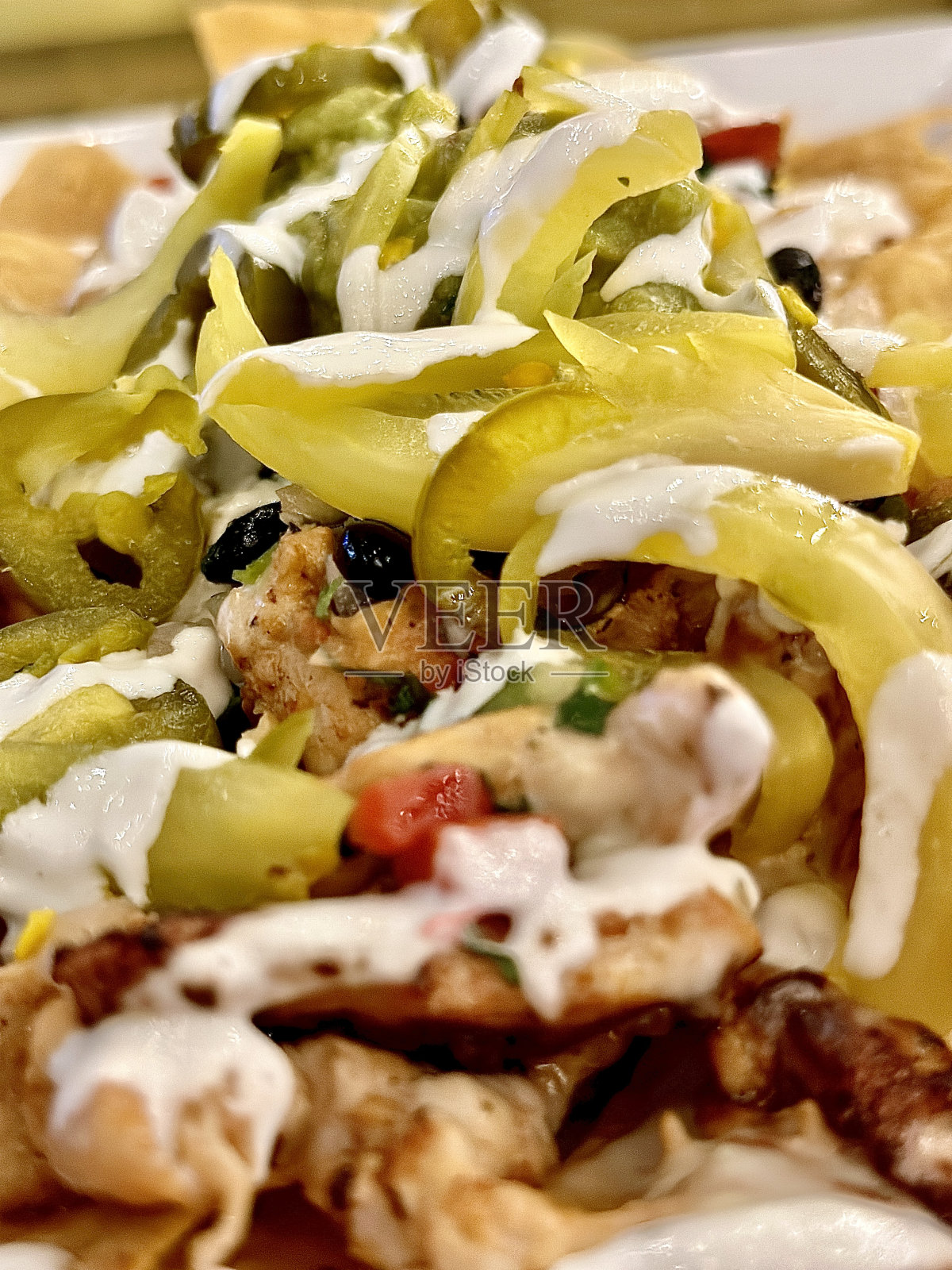 烤鸡玉米片照片摄影图片