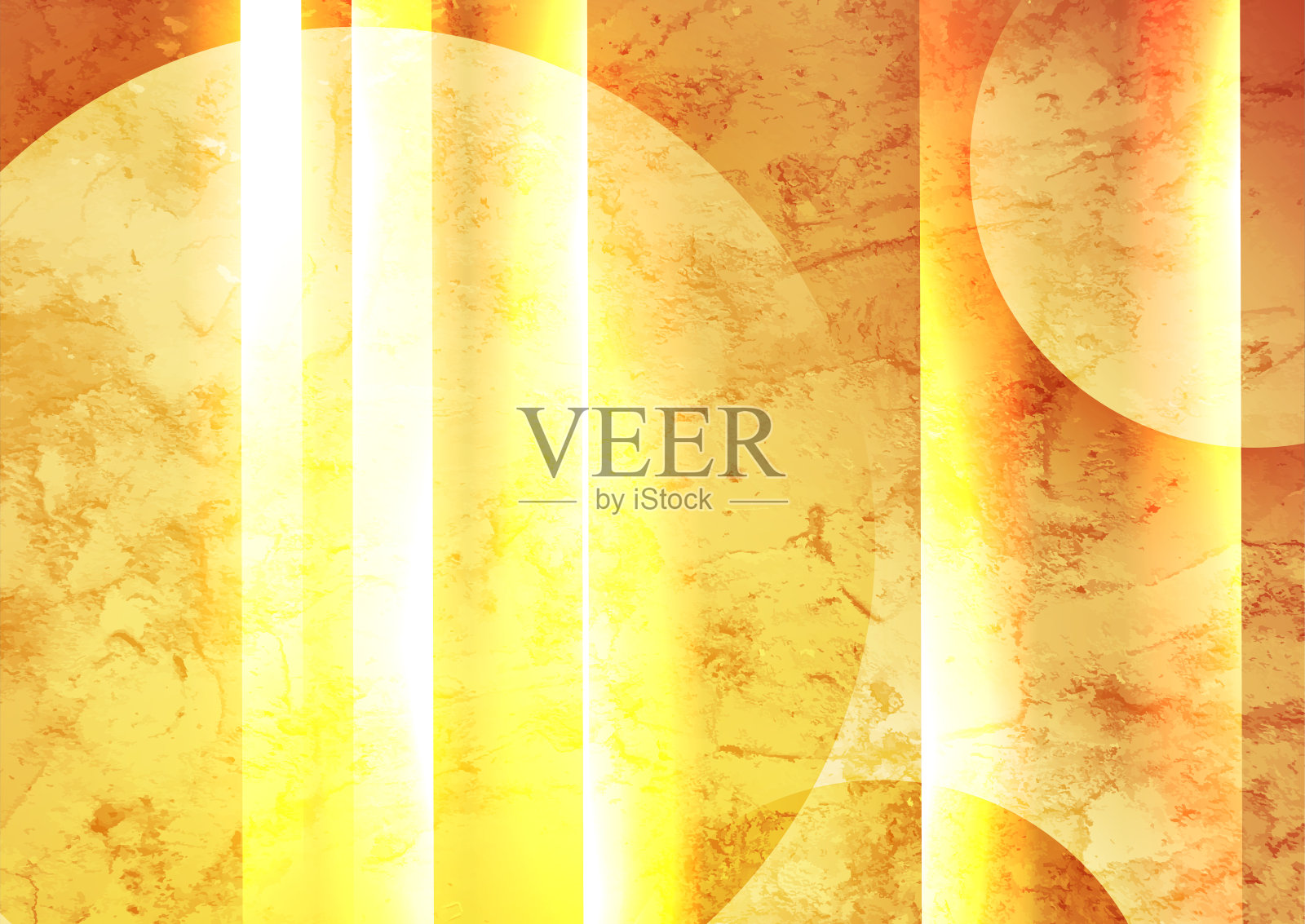 明亮的黄色霓虹灯发光grunge抽象几何背景插画图片素材