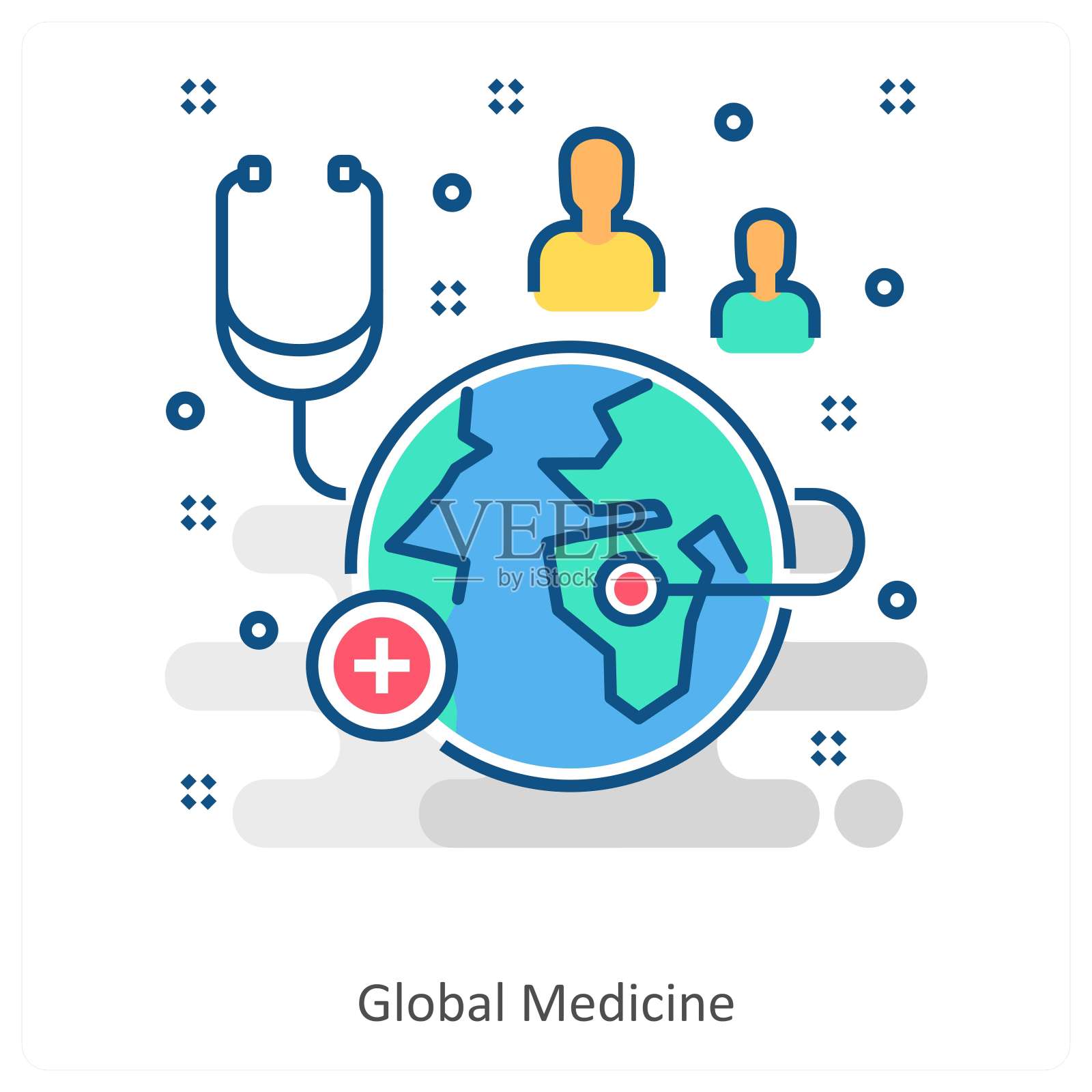 全球医学插画图片素材
