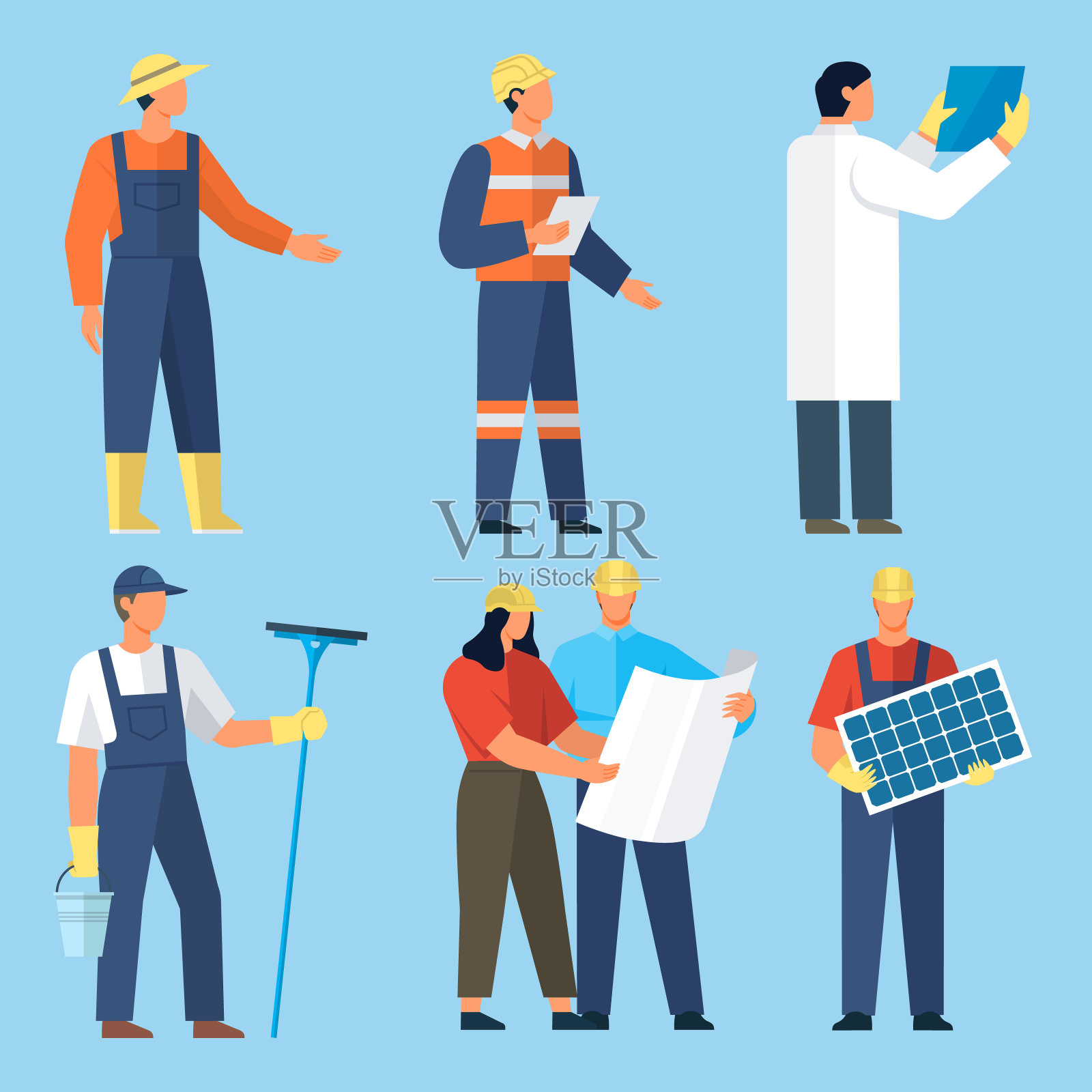 太阳能。绿色技术的采用促进了可持续能源的利用插画图片素材