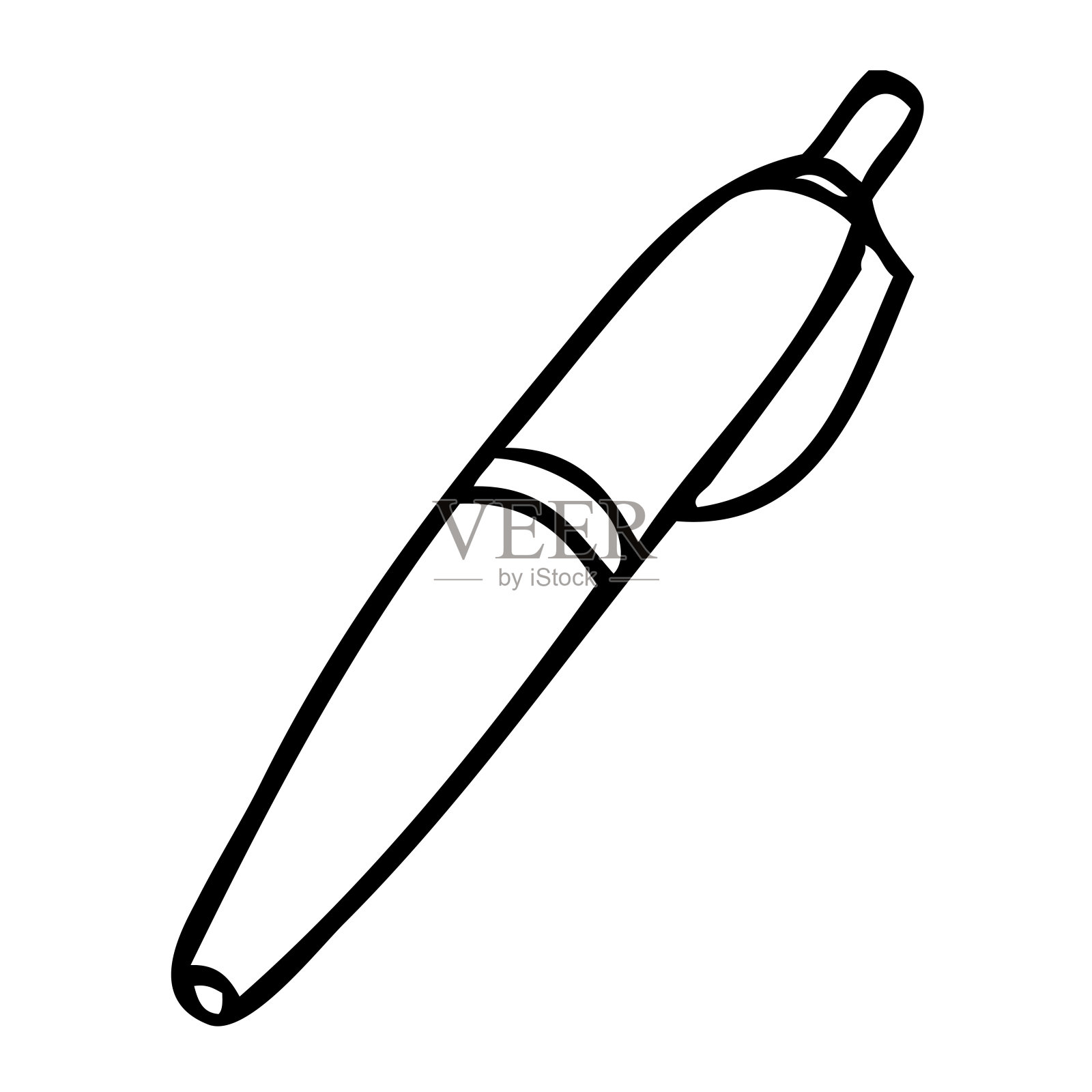 钢笔素描矢量插图插画图片素材